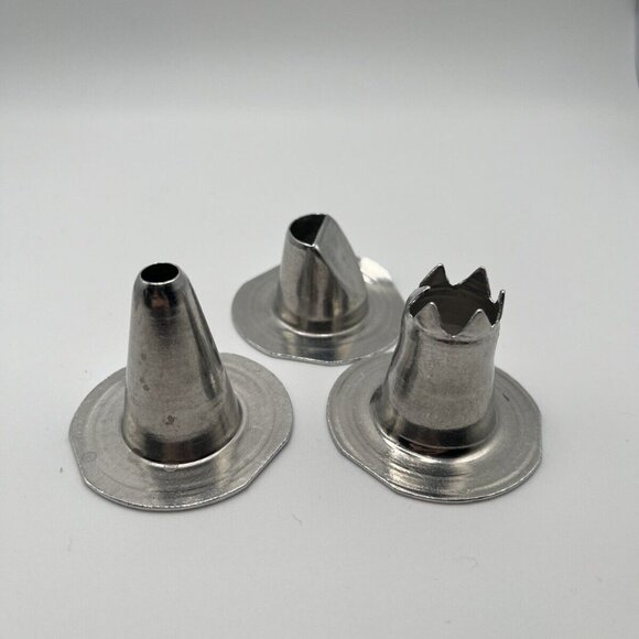 Vtg Mirro General Mills Betty Crocker Cookie Press Pastry Hand Crank 16 Pc Set - Picture 2 of 10